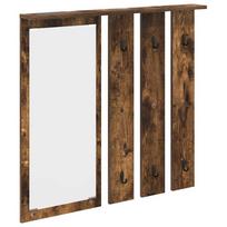 vidaXL Prikabinamas paltas Sieninis Dūminio ąžuolo 84 x 10 x 80 cm