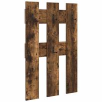 vidaXL Prikabinamas paltas Sieninis Rūkyta ąžuolas 65 x 3 x 100 cm