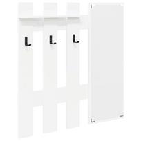 vidaXL Prikabinamas paltas Sieninis Balta 100 x 10 x 100 cm