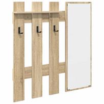 vidaXL Prikabinamas paltas Sieninis Sonoma ąžuolas 100 x 10 x 100 cm