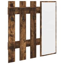vidaXL Prikabinamas paltas Sieninis Rūkyta ąžuolas 100 x 10 x 100 cm
