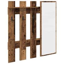 vidaXL Prikabinamas paltas Sieninis Senas medis 100 x 10 x 100 cm