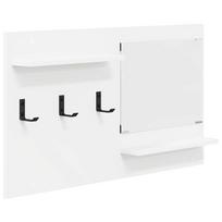 vidaXL Prikabinamas paltas Sieninis Balta 90 x 10 x 50 cm