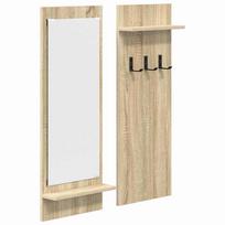 vidaXL Prikabinamas paltas Sieninis Sonoma ąžuolas 70 x 10 x 90 cm