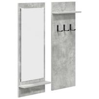 vidaXL Prikabinamas paltas Sieninis Betono pilka 70 x 10 x 90 cm
