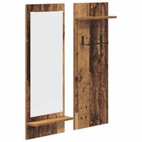 vidaXL Prikabinamas paltas Sieninis Senas medis 70 x 10 x 90 cm