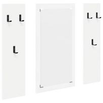 vidaXL Prikabinamas paltas Sieninis Balta 96 x 1,5 x 90 cm
