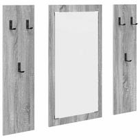 vidaXL Prikabinamas paltas Sieninis Pilkas Sonoma 96 x 1,5 x 90 cm