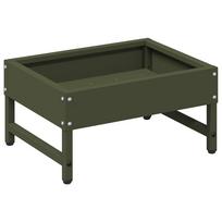 vidaXL Paukščių šėrykla Alyvuogių žalia 80 x 28 x 13.5 cm