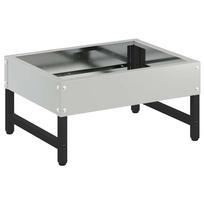 vidaXL Paukščių šėrykla Sidabro 80 x 28 x 13.5 cm Cinkuota plienas