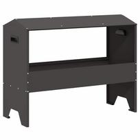 vidaXL Gyvulių pašarų lova Juoda 79 x 35 x 62 cm 15 kg