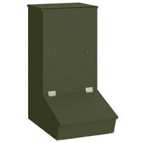 vidaXL Kiaulių šėrykla Alyvuogių žalia 55 x 38 x 76 cm 20 kg