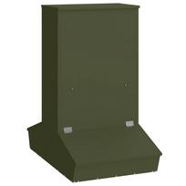 vidaXL Kiaulių šėrykla Alyvuogių žalia 82 x 51 x 91,5 cm 20 kg