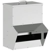 vidaXL Vištų lesykla Sidabro 20 x 25 x 35 cm Cinkuota plienas