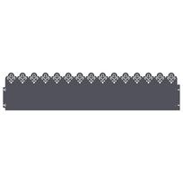 vidaXL Vejos borteliai 10 vnt. 103 x 0,05 x 22 cm Plienas Antracito