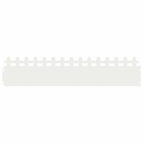 vidaXL Vejos borteliai 30 vnt. 103 x 0,05 x 22 cm Plienas Balta