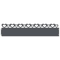 vidaXL Vejos borteliai 20 vnt. 103 x 0,05 x 22 cm Plienas Antracito