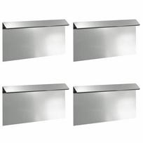 vidaXL Sraigių tvora 4 vnt. 50 x 3,5 x 25 cm Galvanizuotas plienas