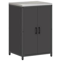 vidaXL Virtuvės Saugojimo Spintelė HATTEM Juoda 60 x 50 x 92 cm