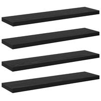 vidaXL Knygų lentyna 3 aukštų 4 vnt. 40 x 10 x 1,5 cm Apdirbta mediena