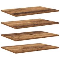 vidaXL Knygų lentyna 3 aukštų 4 vnt. 60 x 40 x 1,5 cm Apdirbta mediena