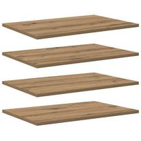 vidaXL Knygų lentyna 3 aukštų 4 vnt. 60 x 40 x 1,5 cm Apdirbta mediena