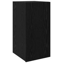 vidaXL Sieninis televizoriaus stovas 30,5 x 30 x 60 cm Juodas ąžuolas