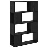 vidaXL TV spintelių komplektas 80 x 24 x 125 cm Juoda Apdirbta mediena