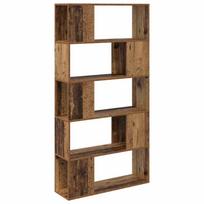 vidaXL TV spintelių komplektas 80 x 24 x 156 cm Ruda Apdirbta mediena