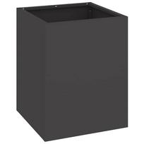 vidaXL Sodo vazonas Juoda 32 x 32 x 40 cm Šaltai valcuotas plienas