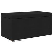 vidaXL Sūpynes Juoda 81 x 41 x 40 cm Audinys ir inžinerinė mediena