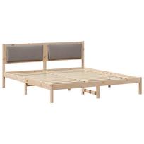 vidaXL Lovos rėmas Tortora 180 x 200 cm Kietos pušies mediena