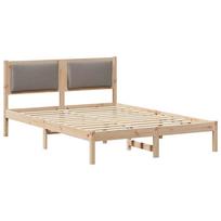 vidaXL Lovos rėmas Tortora 160 x 200 cm Kietos pušies mediena