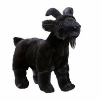 Sheep Pp Cotton Baby Goat Fluffy Stuffed Horned Sheep Soft Cute Baby Goat Children juoda