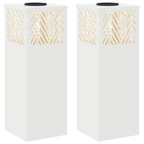 vidaXL Saulės LED šaligatvio šviesa 2 vnt. Šilta balta 18 x 18 x 50 cm