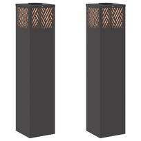 vidaXL Saulės LED šaligatvio šviesa 2 vnt. Šilta balta 18 x 18 x 80 cm