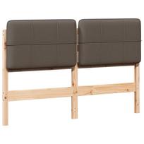 vidaXL Apmušta lovos galvūgalis su galvūgalio Ruda ir Taupe 160 cm