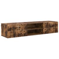 vidaXL Medinė spinta 150 x 39 x 30 cm Rūkyta ąžuolas Apdirbta mediena