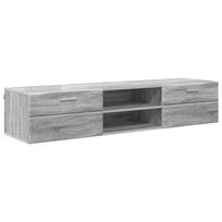vidaXL Medinė spinta 150 x 39 x 30 cm Pilkas Sonoma Apdirbta mediena