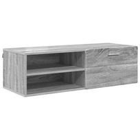 vidaXL Medinė spinta 100,5 x 39 x 30 cm Pilkas Sonoma Apdirbta mediena