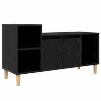 vidaXL Televizoriaus spintelė 100 x 35 x 55 cm Juodas ąžuolas