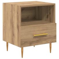 vidaXL Naktinis staliukas Ruda 40 x 35 x 47,5 cm Apdirbta mediena