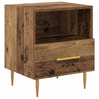 vidaXL Naktinis staliukas Ruda 40 x 35 x 47,5 cm Apdirbta mediena