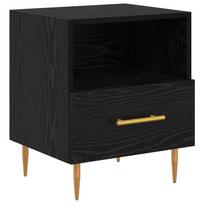 vidaXL Naktinis staliukas Juoda 40 x 35 x 47,5 cm Apdirbta mediena