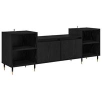 vidaXL Televizoriaus spintelė 160 x 35 x 55 cm Juodas ąžuolas
