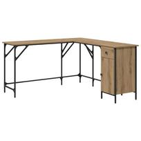vidaXL Stalas Amatininkų ąžuolas Apdirbta mediena 141 x 141 x 75 cm