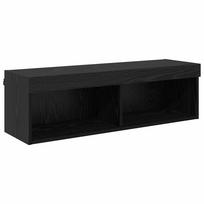 vidaXL TV sieninė spintelė 100 x 30 x 30 cm Juodas ąžuolas
