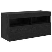 vidaXL TV sieninė spintelė 80 x 30 x 40 cm Juodas ąžuolas