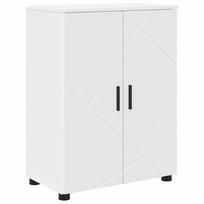 vidaXL Vonios spintelė Balta 60 x 35 x 80 cm Apdirbta mediena, Metalas