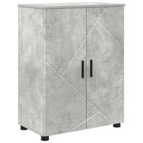 vidaXL Vonios spintelė Betono pilka 60 x 35 x 80 cm